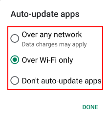 Auto-update apps