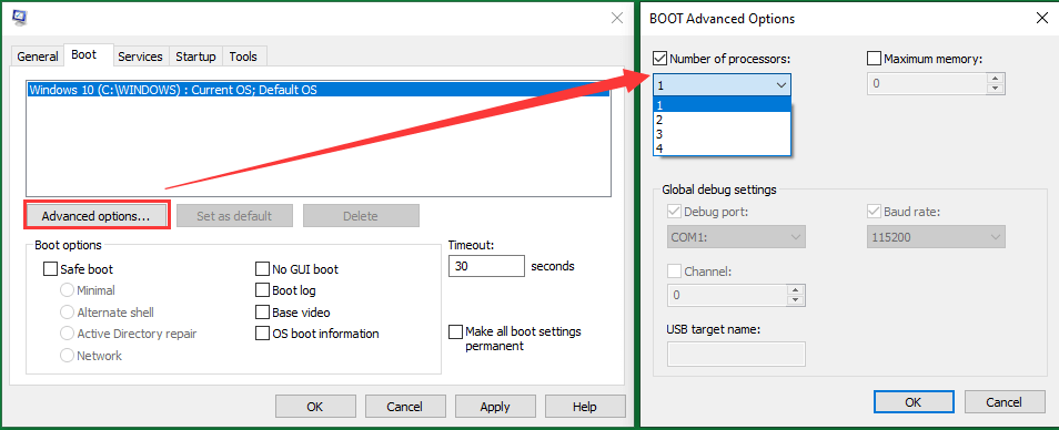 Change Number of Processors