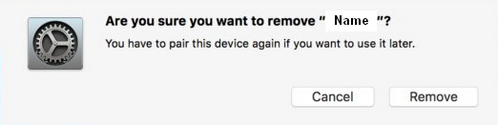 Unpair your mouse