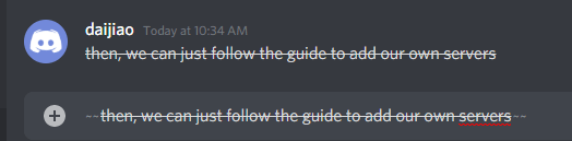 Discord Strikethrough Text