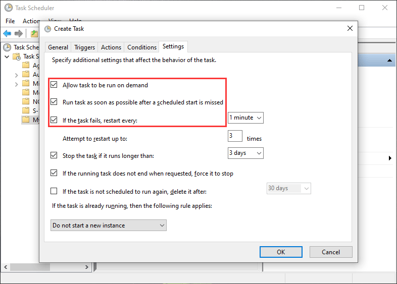 modify Settings