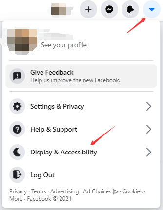 click Display & Accessibility