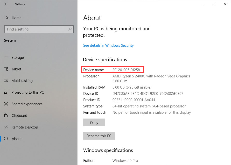 How to Find Your Computer Name in Windows and Mac? MiniTool