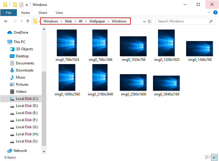 Where Does Windows 10 Stores Its Default Wallpapers and Lock Screens?