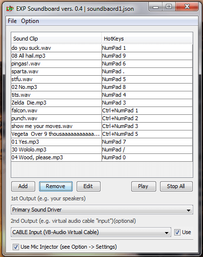 EXP Soundboard