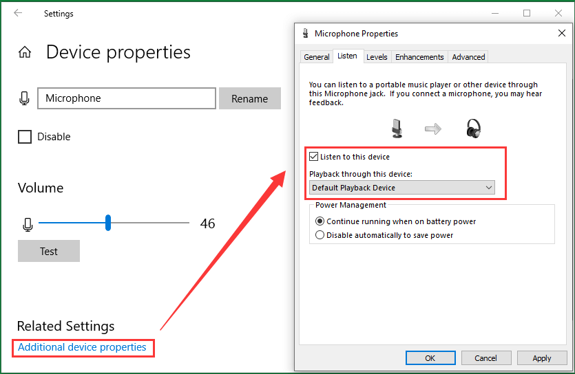 Additional Device Properties