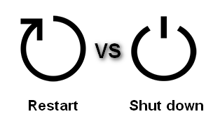 Restart vs Shutdown