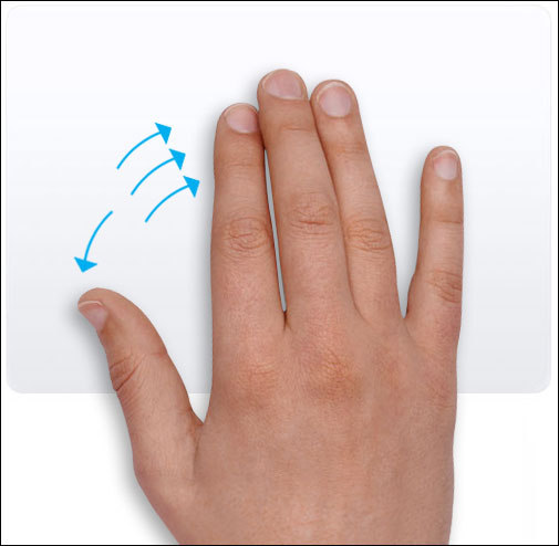 use trackpad gesture