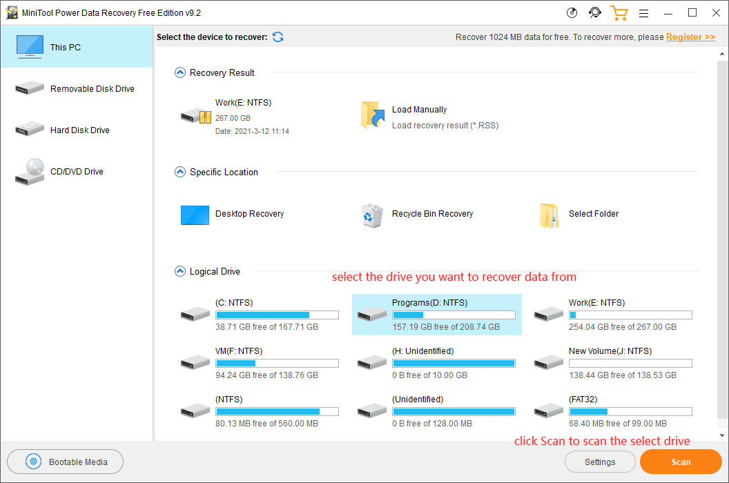 MiniTool Power Data Recovery