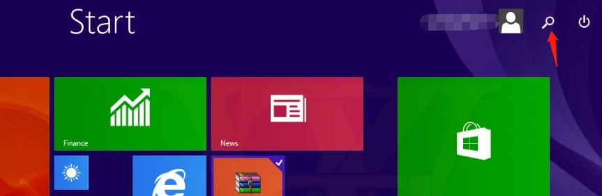 Windows 8.1 Start screen