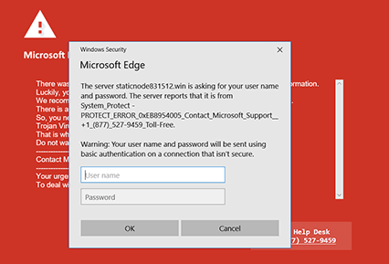 Microsoft Edge virus