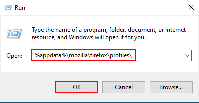 Open Profile Folder via Run