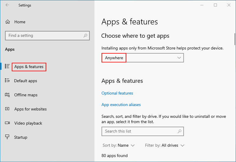 Get apps from anywhere