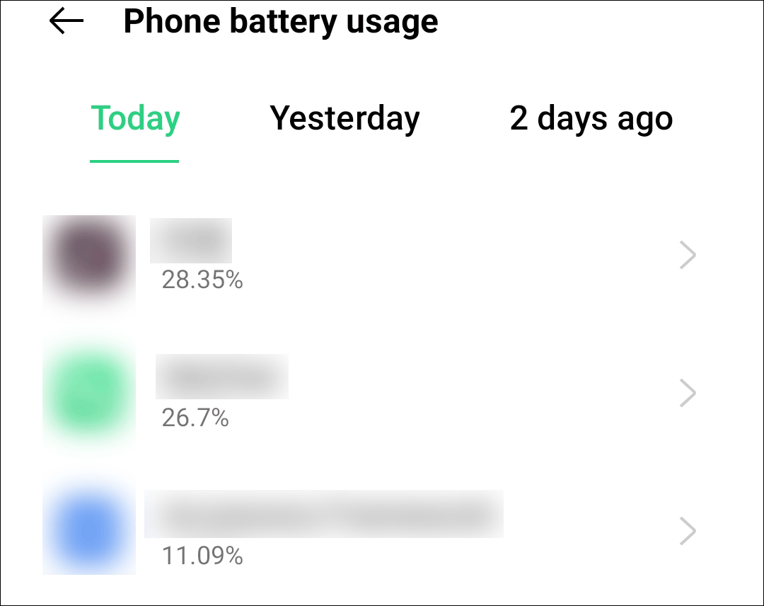 check phone battery usage