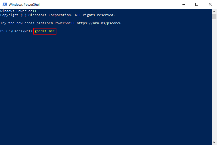 Open from PowerShell