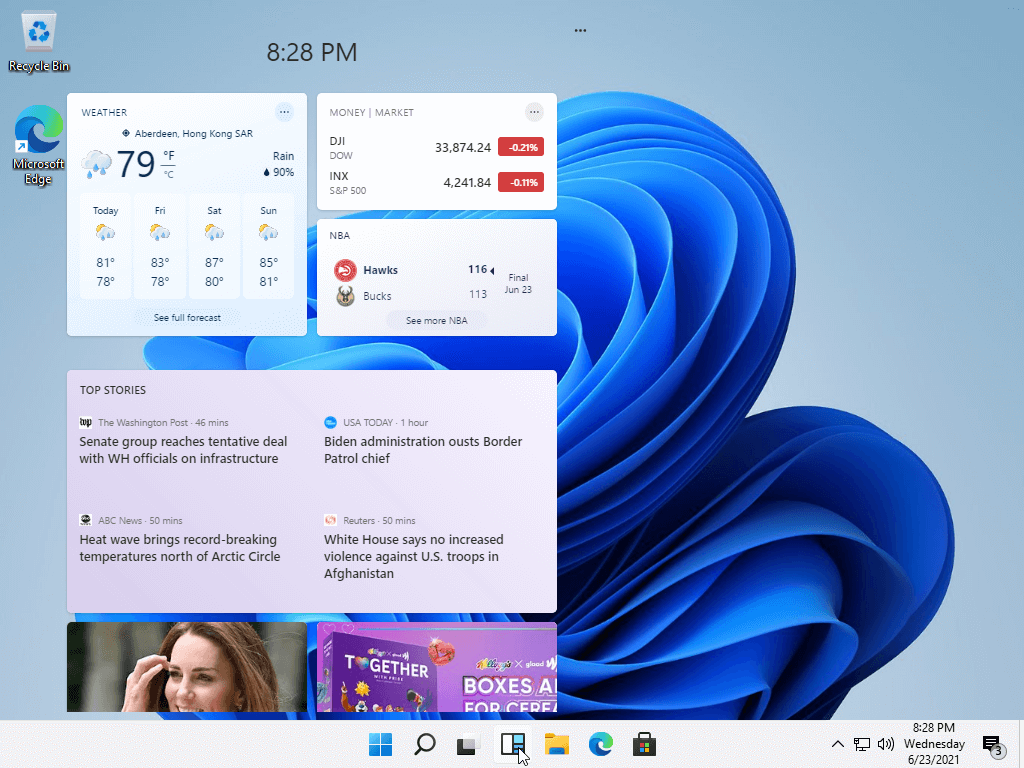 Windows 11 widgets