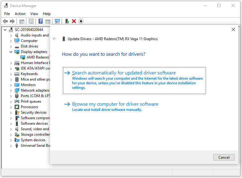 how to update AMD Radeon graphics driver