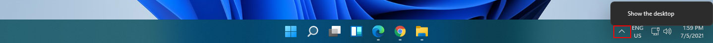 right-click the system tray icon