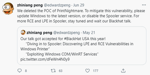 Deleted POC of PrintNightmare