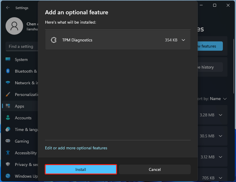 install TPM Diagnostics Tool
