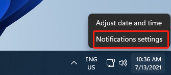 select Notification settings