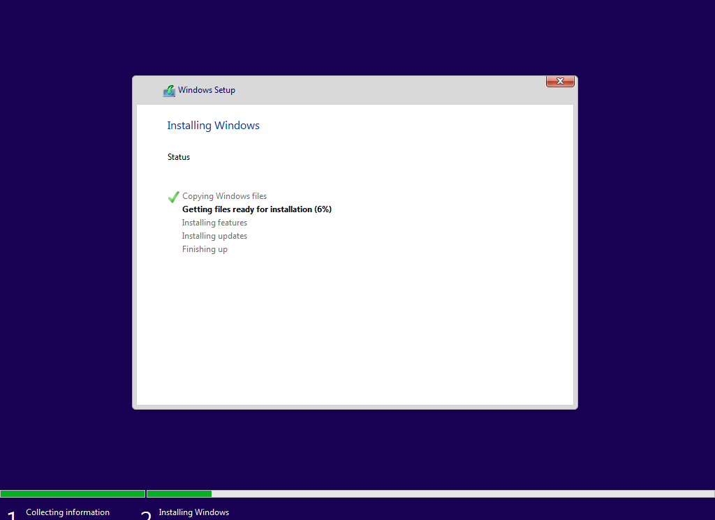 Installing Windows