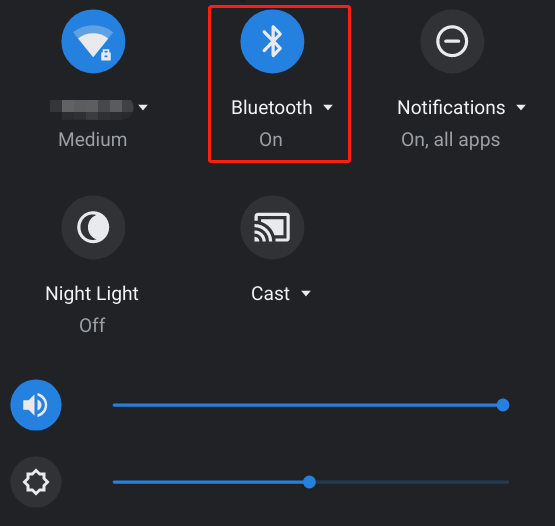 enable Bluetooth on Chromebook