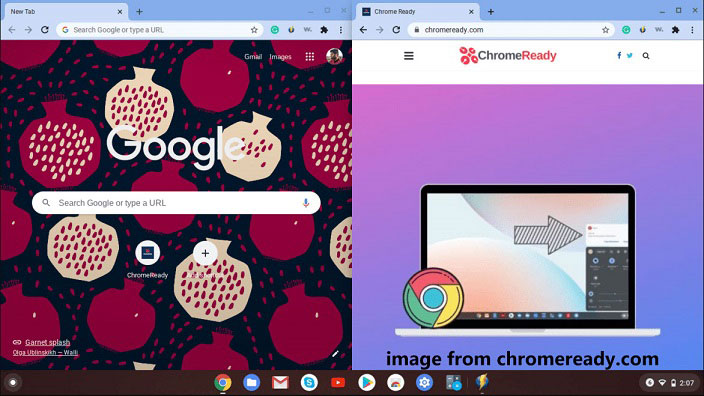 split screen on Chromebook