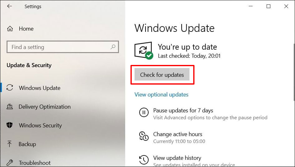update Windows 10