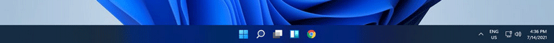 Windows 11 taskbar