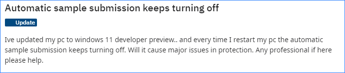 automatic sample submission Reddit