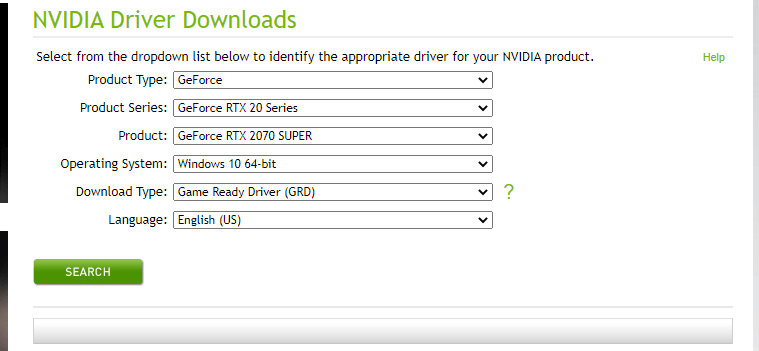 Nvidia GeForce RTX 2070 driver download