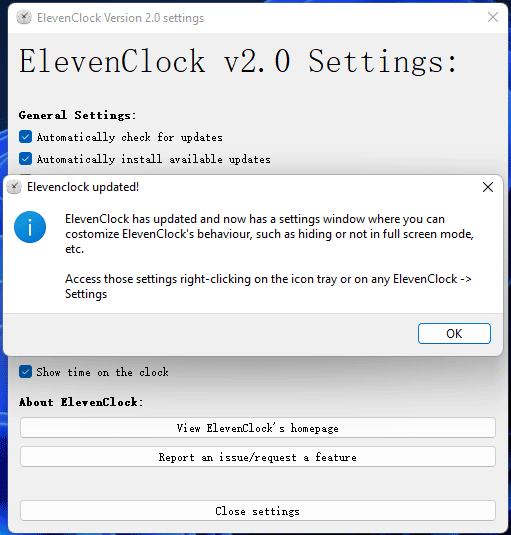 click OK