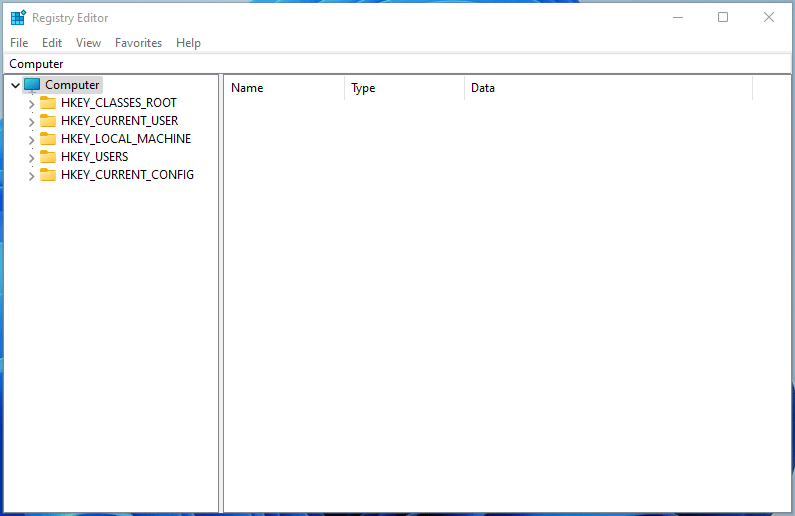 Windows 11 Registry Editor