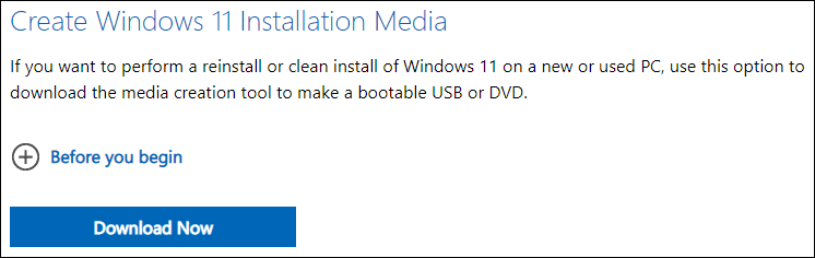 Windows 11 Media Creation Tool
