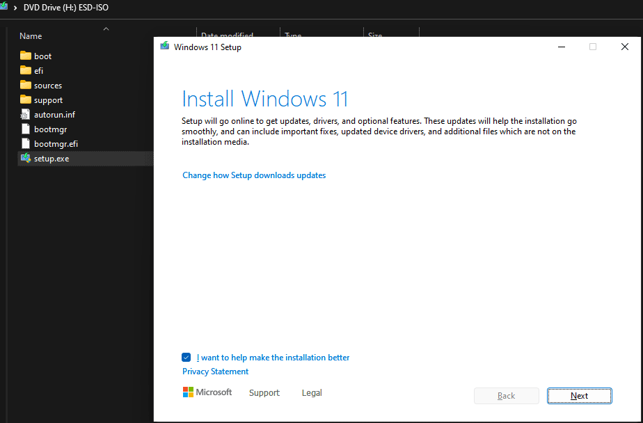 install Windows 11 using ISO