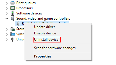 Uninstall device