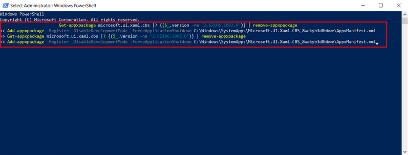 Run command in PowerShell