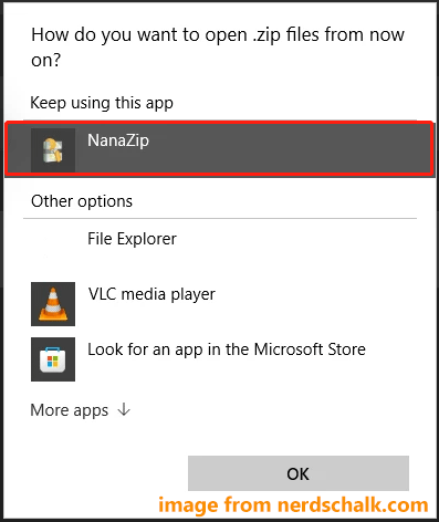 add NanaZip to context menu Windows 11