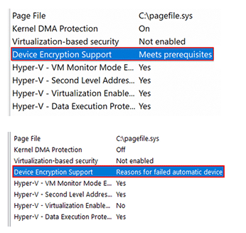 Check Device Encryption Support