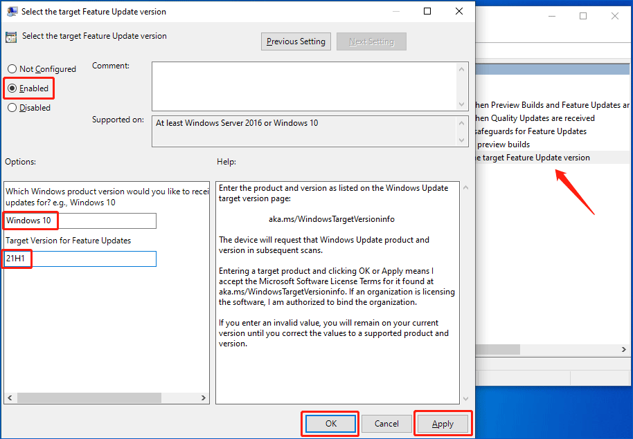 edit Group Policy to block Windows updates