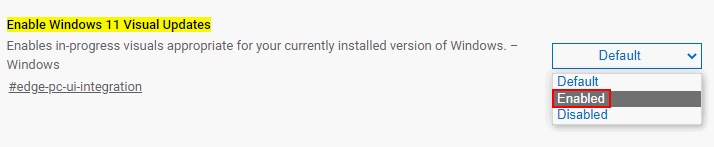 Enable Windows 11 Visual Updates