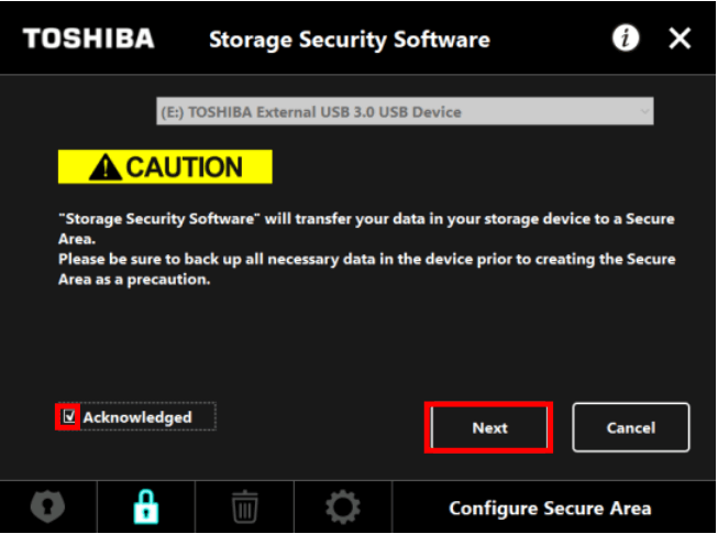 data transfer warning