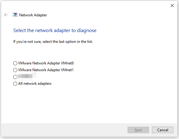 Windows 11 network adapter troubleshooter