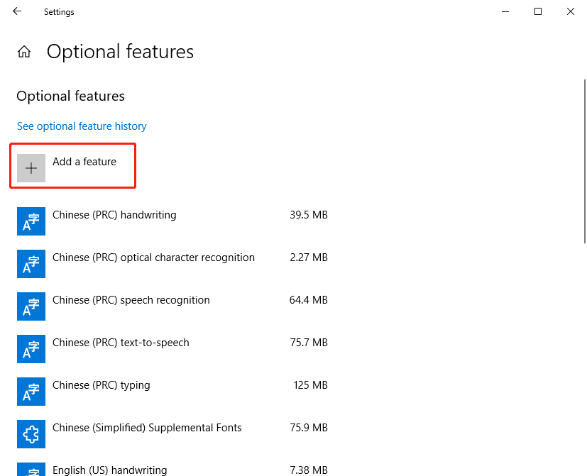 add a feature to Windows 10