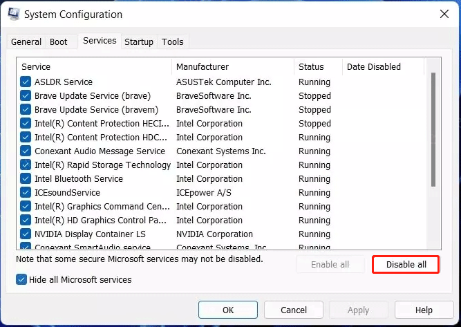 clean boot Windows 11
