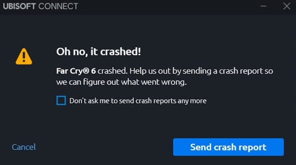 Far Cry 6 crashing on PC