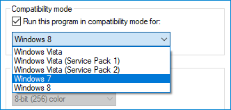 run MSI Afterburner in compatibility mode