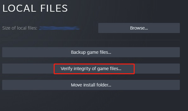 verify integrity of game files