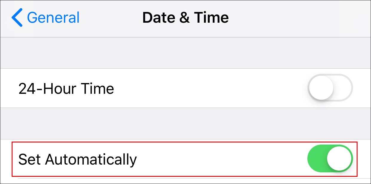 set date and time automatically
